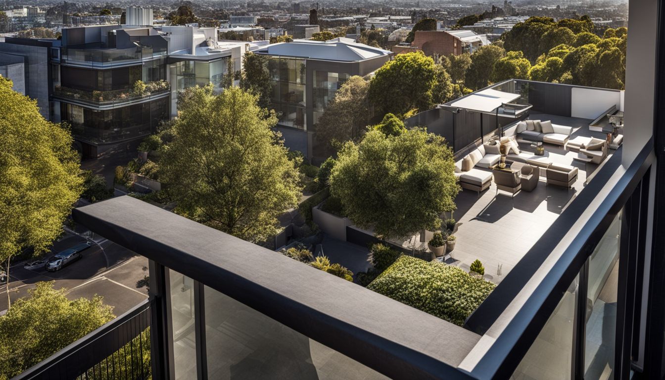 A vibrant cityscape view from a balcony in South Yarra. A vibrant cityscape view from a balcony in South Yarra.